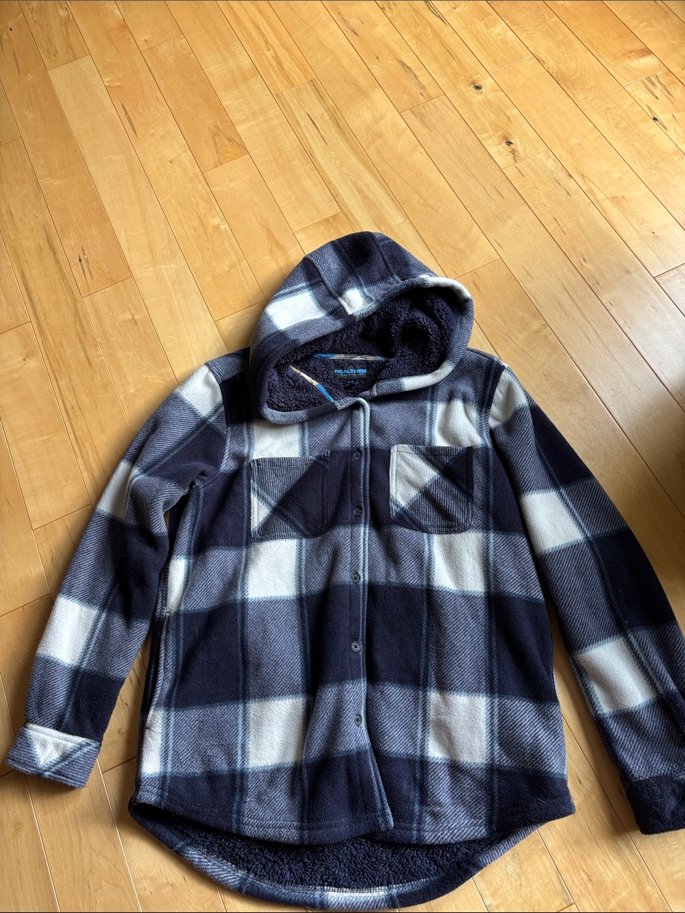 Realtree Hooded Plaid Fleece jacket